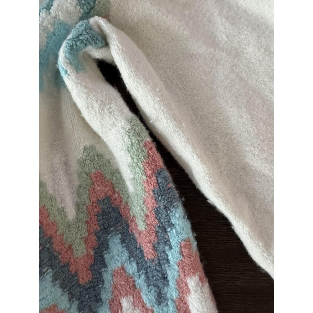 Talbots Multicolor Chevron Crew Neck Sweater - Picture 8 of 9
